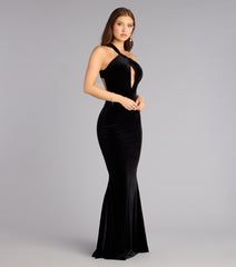 Monica Velvet Cutout Mermaid Formal Dress