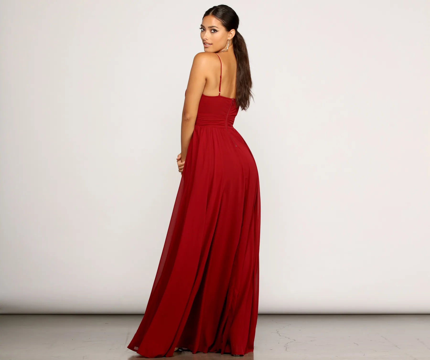 Gracie Formal Chiffon Ruched Dress