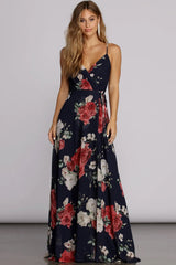 Marlena Floral Chiffon Gown