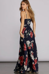 Marlena Floral Chiffon Gown