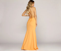 Angie Formal Lattice Mermaid Dress