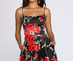 Adelia Formal Lace Up Dress