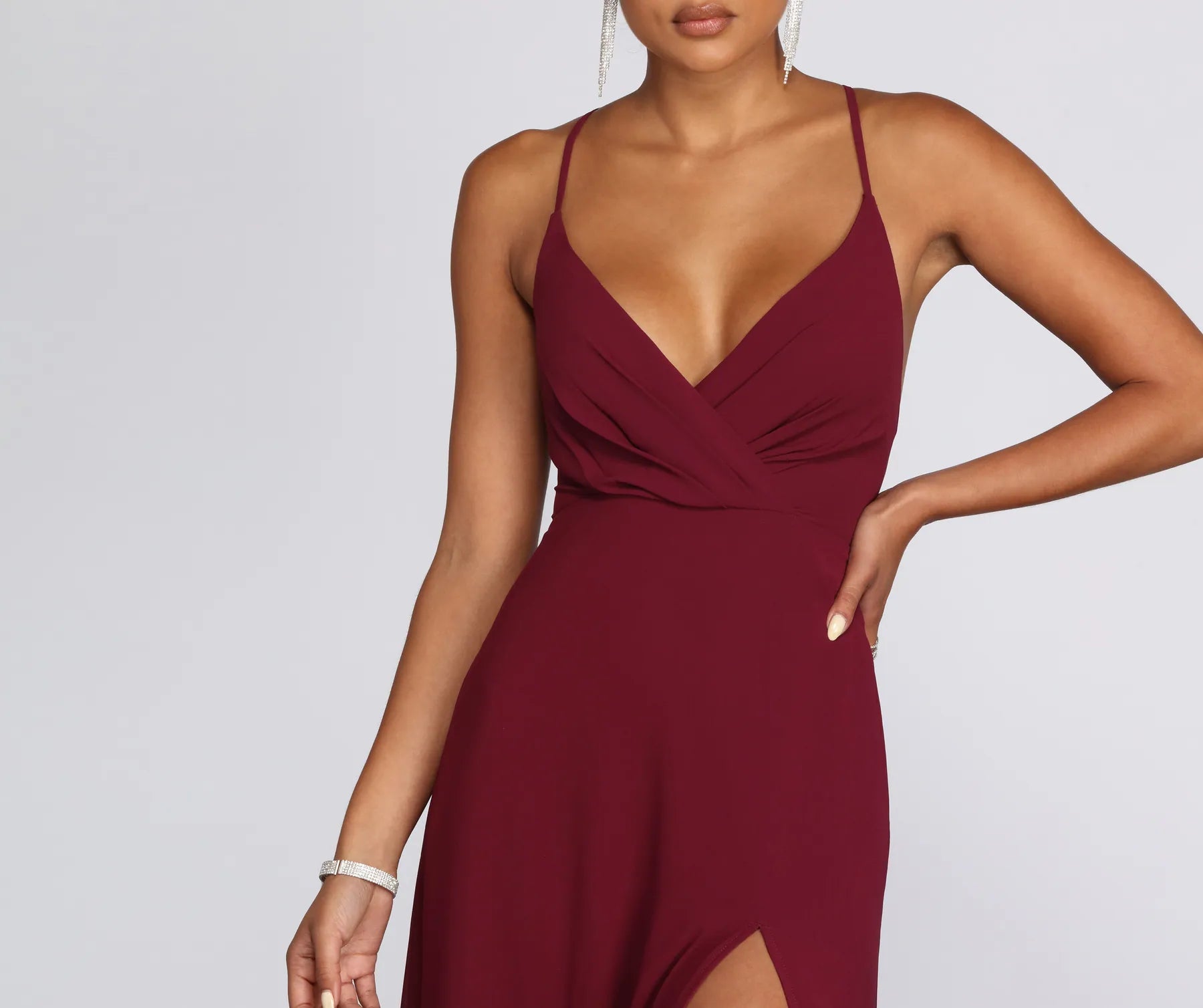 Brianna Chiffon A-Line Dress