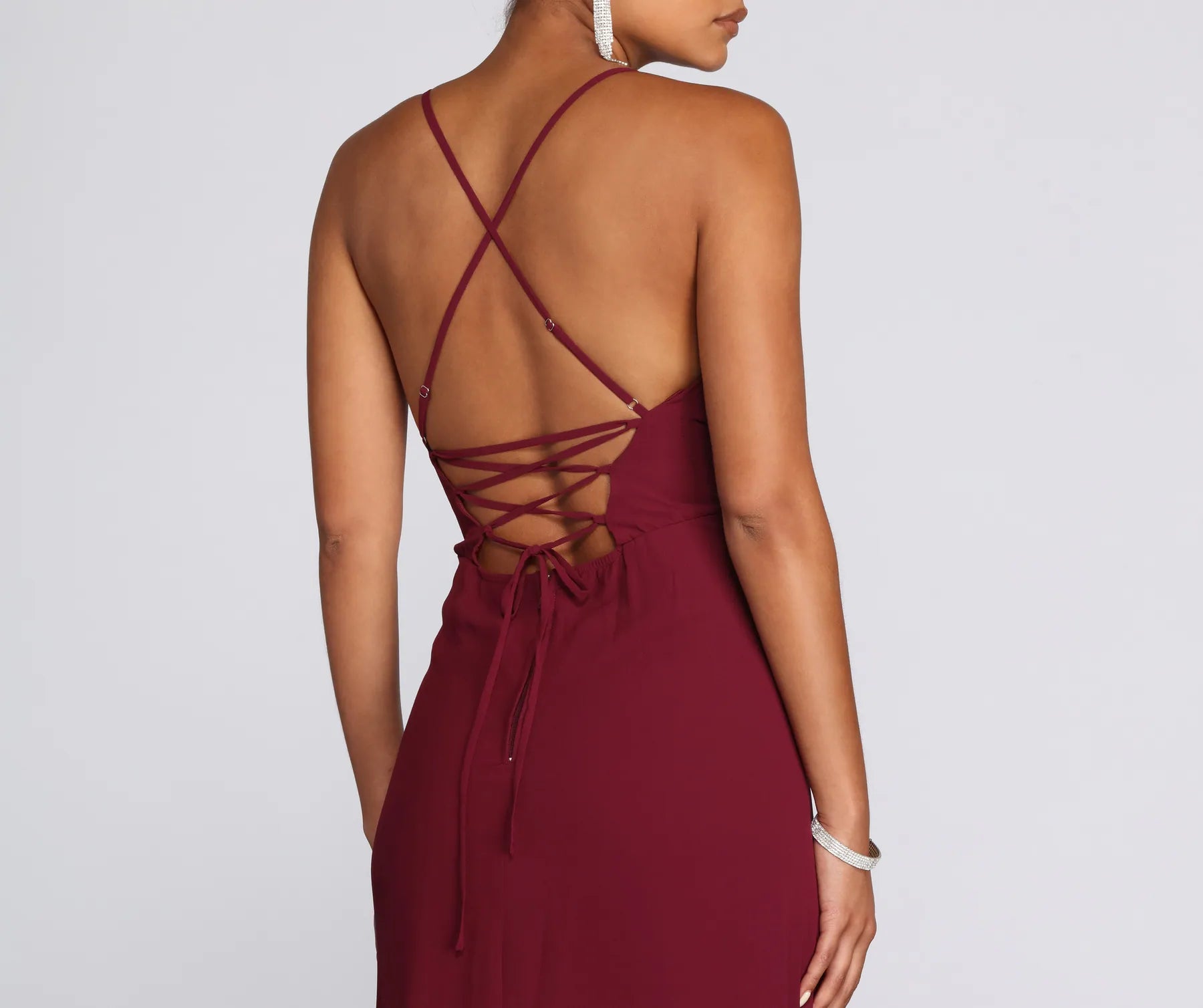 Brianna Chiffon A-Line Dress