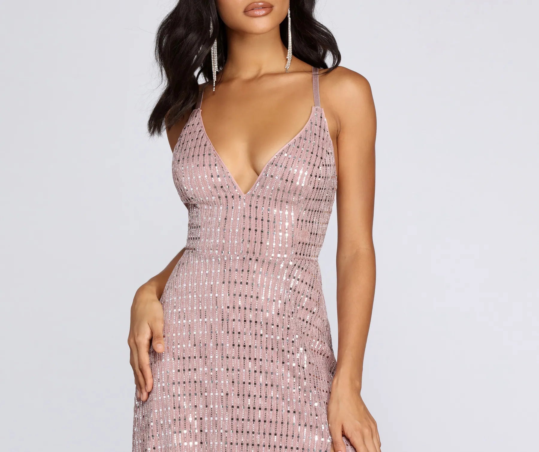 Larissa Formal Metallic Lurex Dress