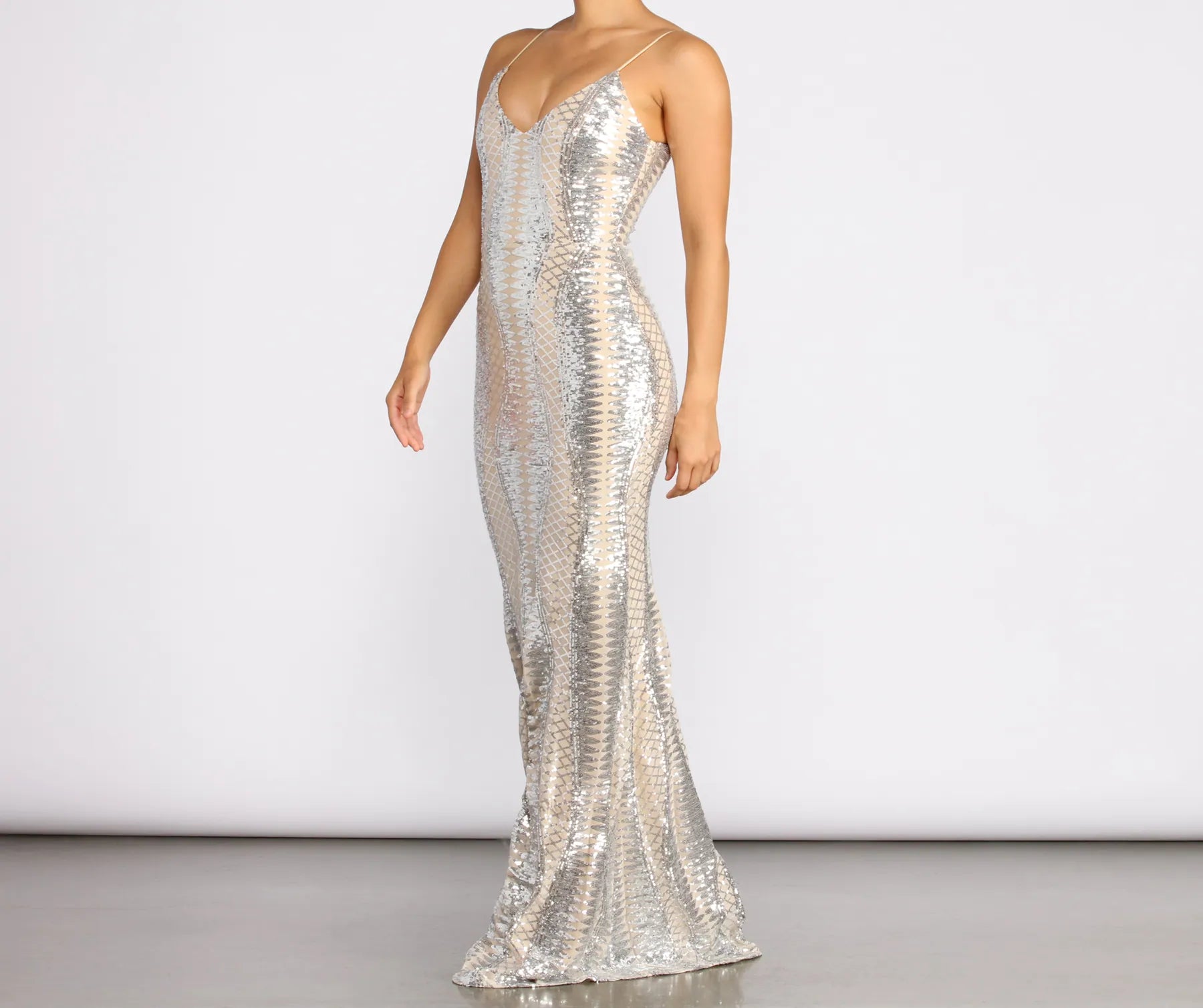 Dani Formal Sleeveless Sequin Dress