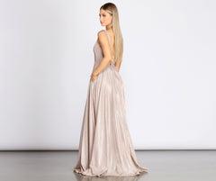 Emery Formal Glitter A-Line Dress