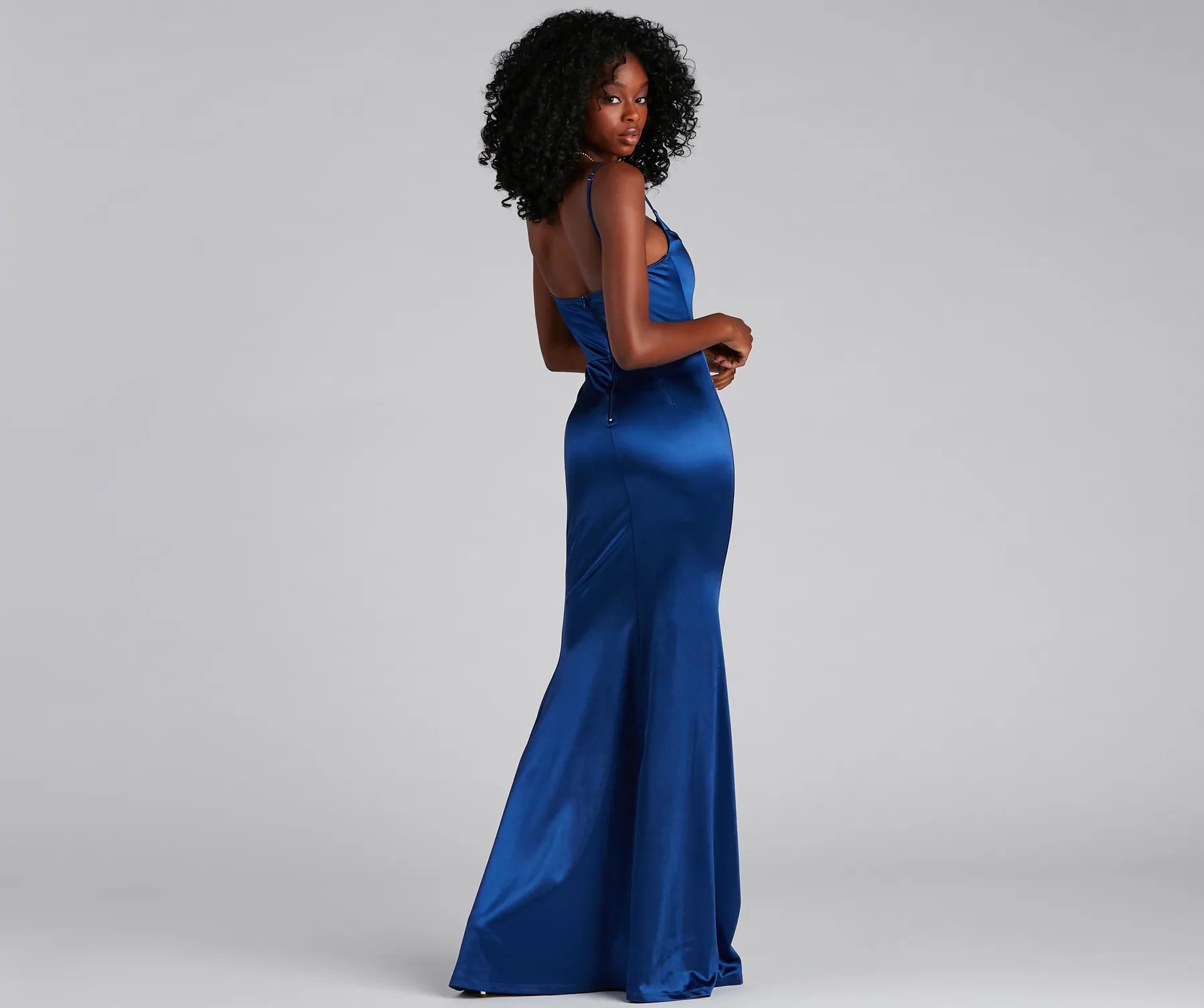 Nahla Formal Satin Mermaid Dress