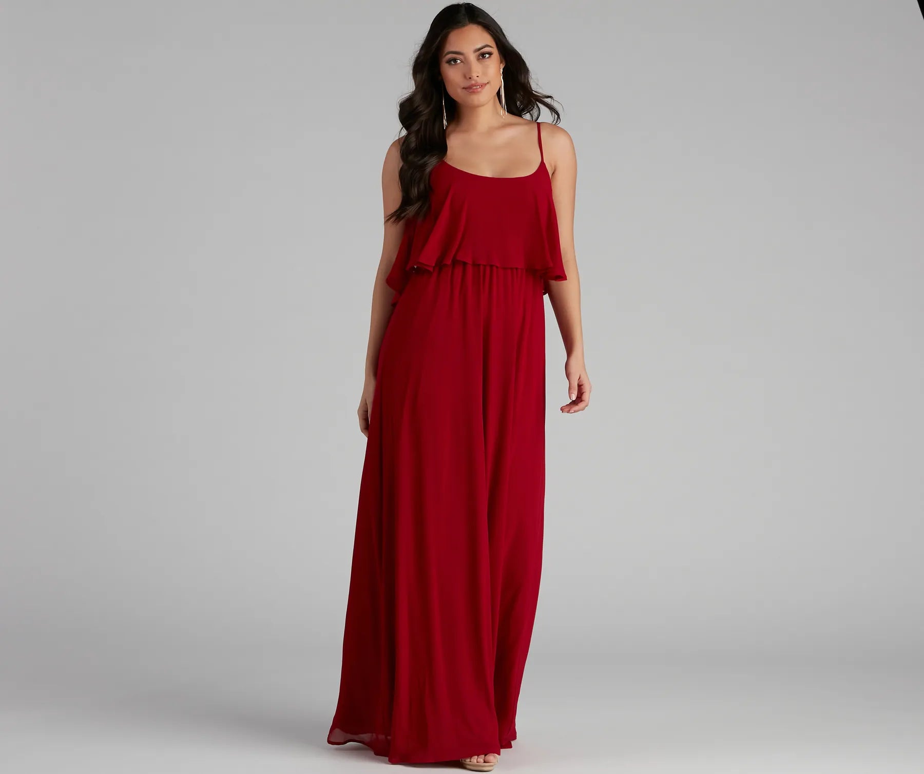 Mailyn Chiffon Ruffled Formal Dress