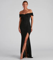 Meryl Formal Glitter Column Dress