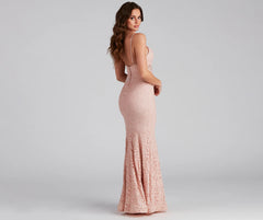 Normani Formal Lace Corset Mermaid Long Dress