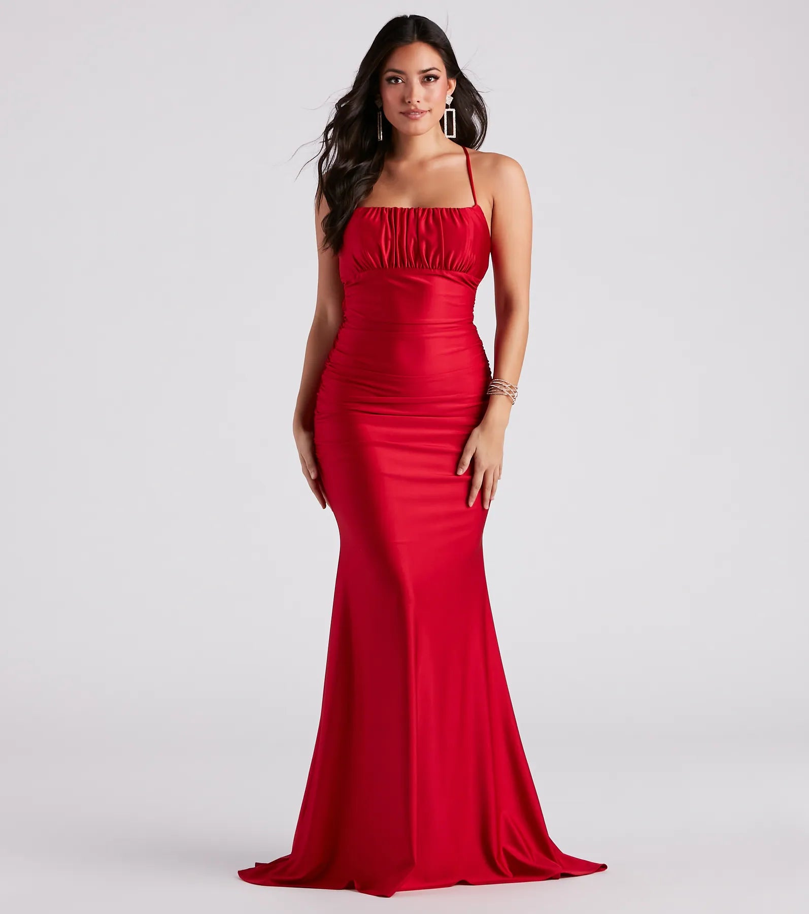 Martha Formal Satin Mermaid Long Dress