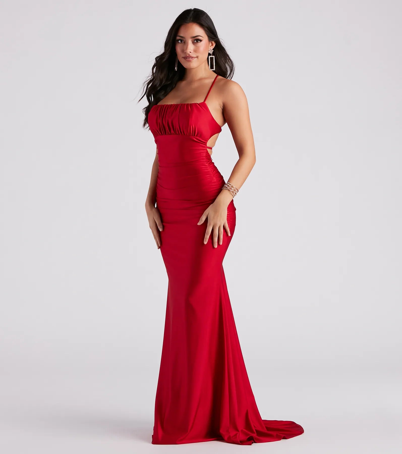 Martha Formal Satin Mermaid Long Dress