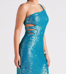 Effie Formal Sequin Cutout Mermaid Dress