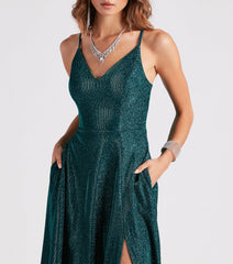 Mckenna Formal Glitter A-Line Dress