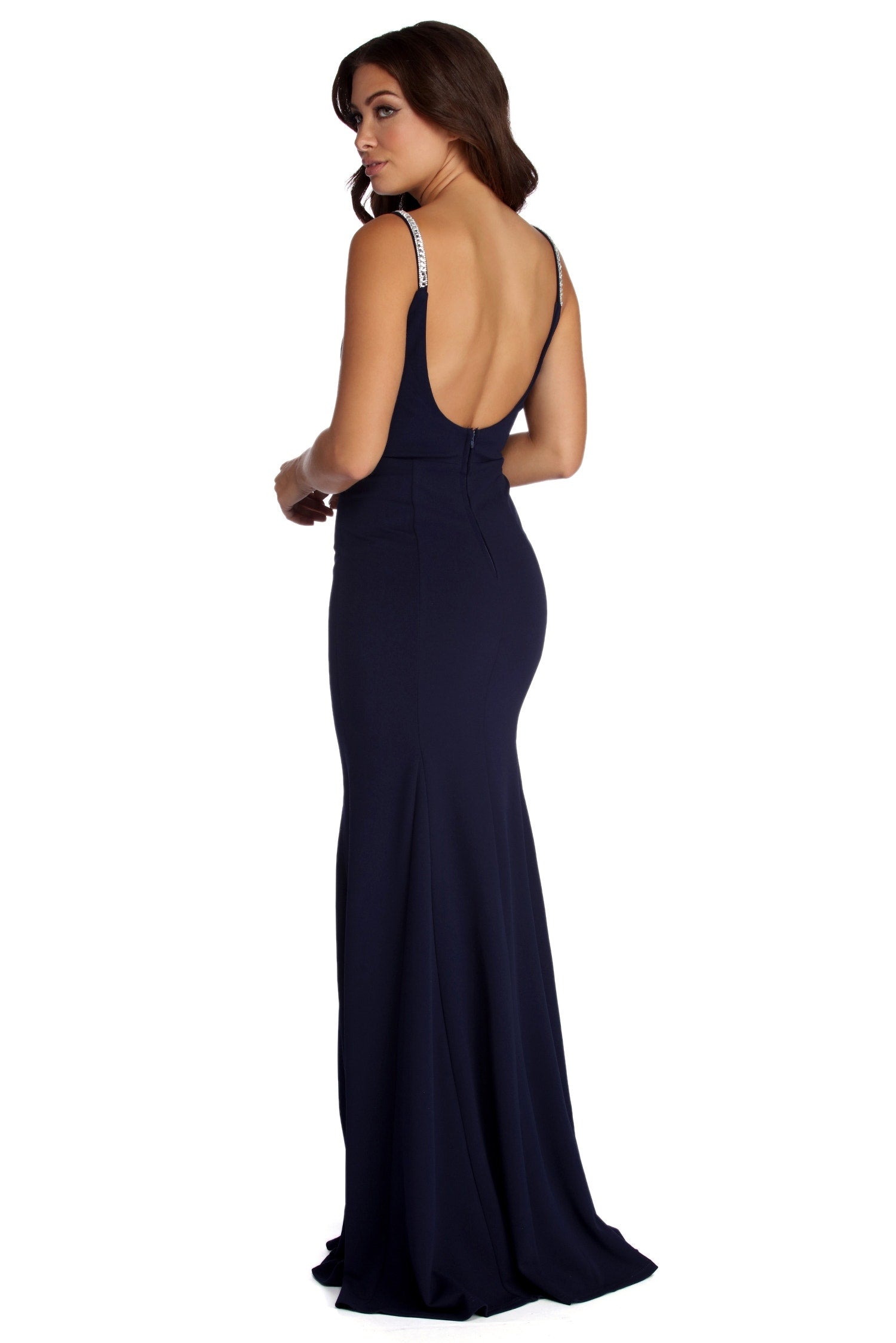 Natalie Formal Rhinestone Mermaid Dress