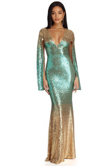 Maren Formal Ombre Sequin Dress