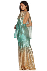 Maren Formal Ombre Sequin Dress