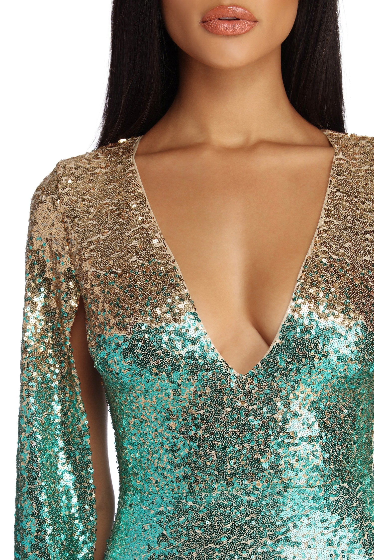 Maren Formal Ombre Sequin Dress