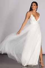 Graciela Heat Stone Tulle Gown