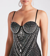 Candice Formal Rhinestone A-Line Long Dress