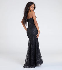 Anna Bustier Mermaid Glitter Sequin Formal Dress