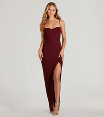 Fran Formal Crepe Sweetheart Column Dress