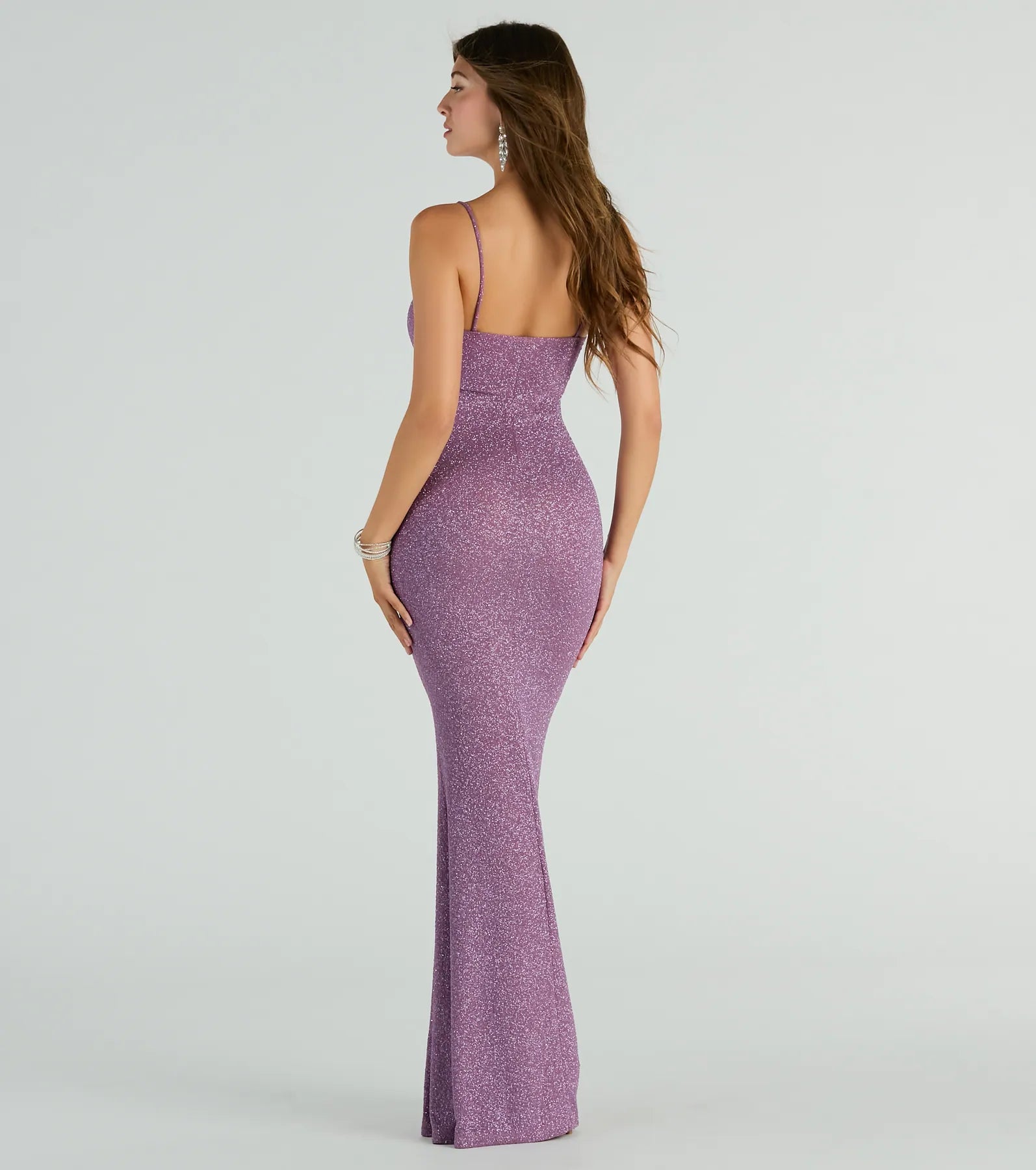 Ainsley Glittering Evening Gown