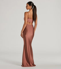 Jasmin Cowl Neck Cutout Mermiad Formal Dress
