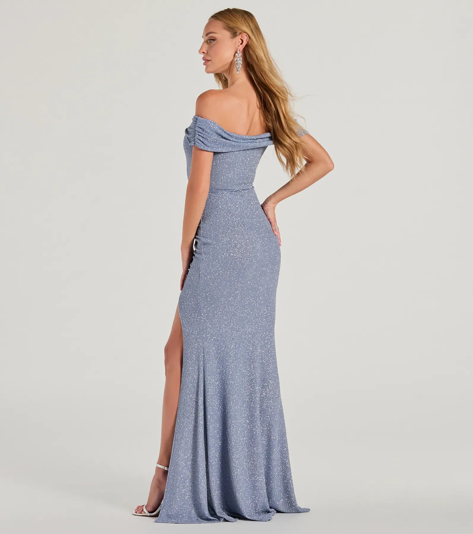 Meryl Formal Glitter Column Dress