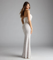 Frida Strapless Mermaid Lace Formal Dress