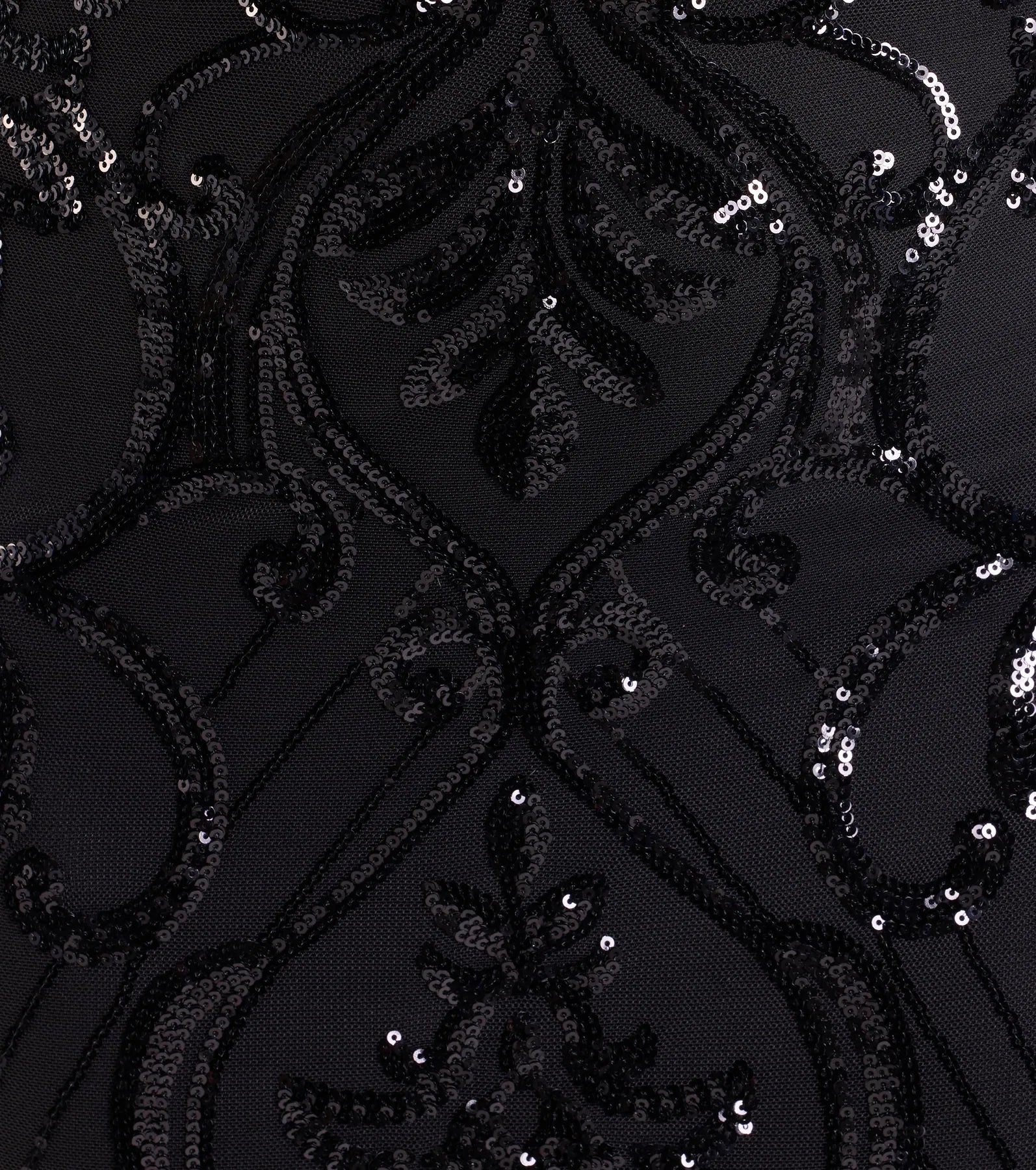 Jillian Sequin Slit Long Formal Dress