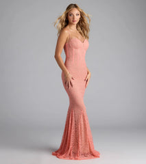 Ariella Corset Mermaid Lace Formal Dress