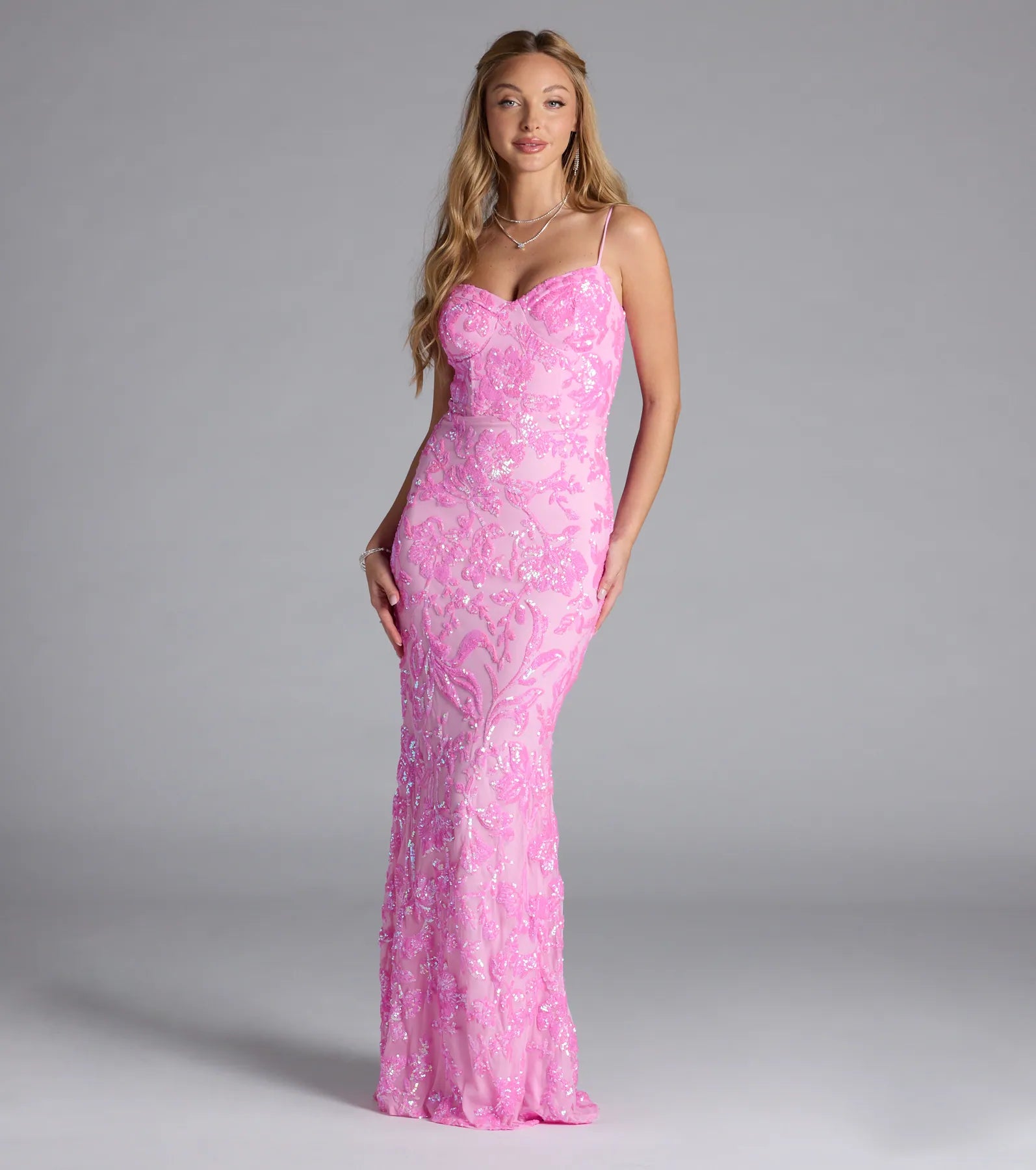 Alandra Sweetheart Mermaid Sequin Formal Dress