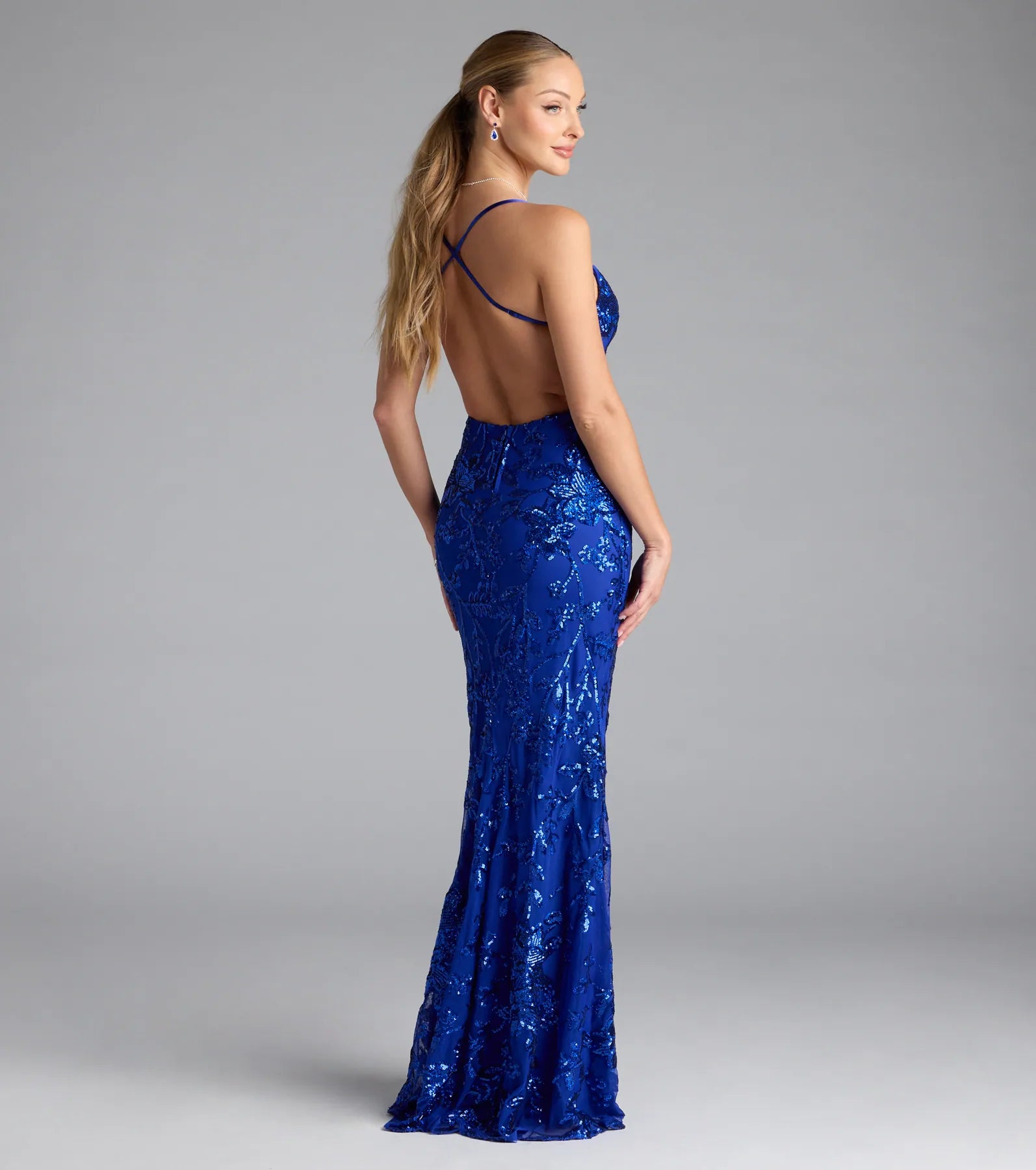 Artemis Open Back Mermaid Sequin Formal Dress