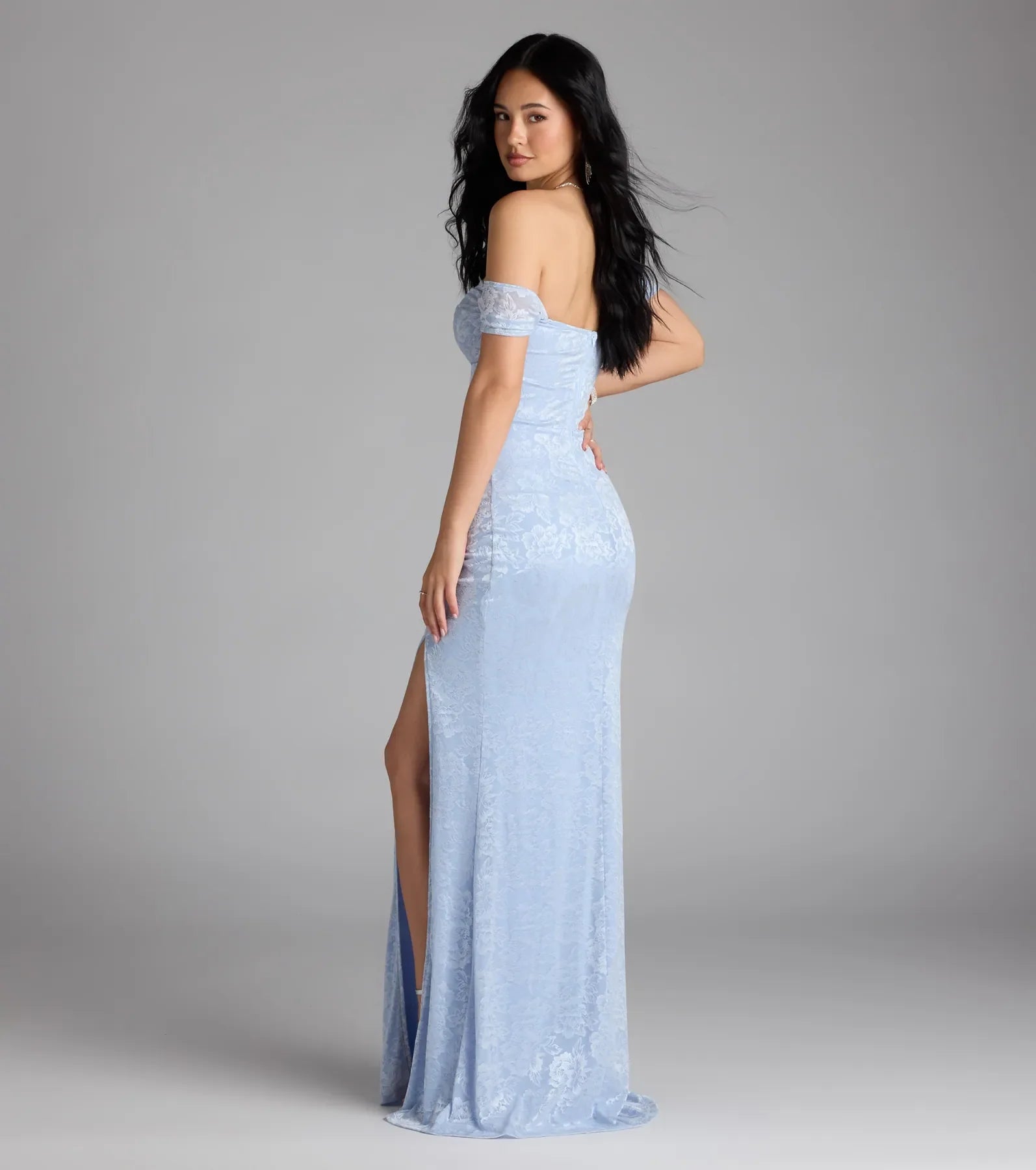 Candence Corset Mermaid Lace Formal Dress