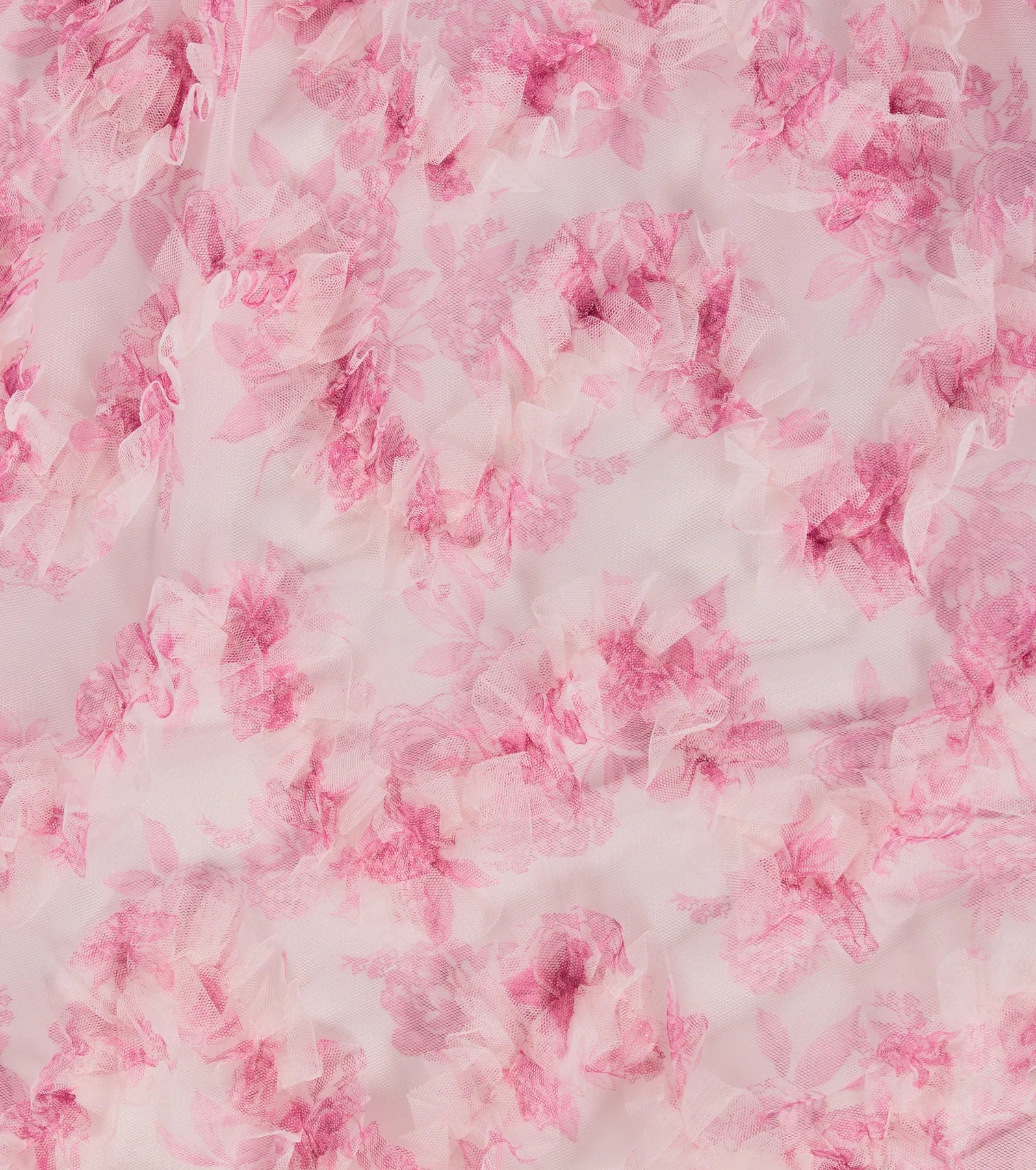 Caitlyn Lace-Up Rose Floral A-Line Formal Dress