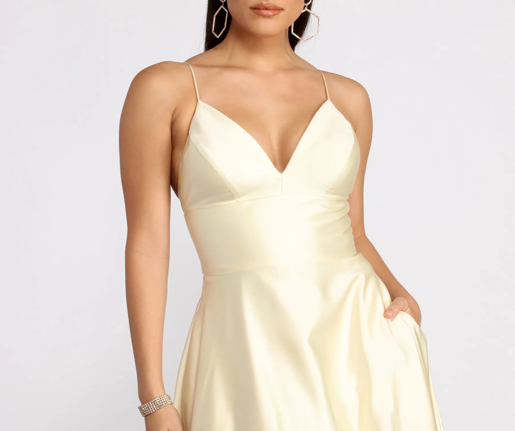 Mary-Kate Satin Ball Gown