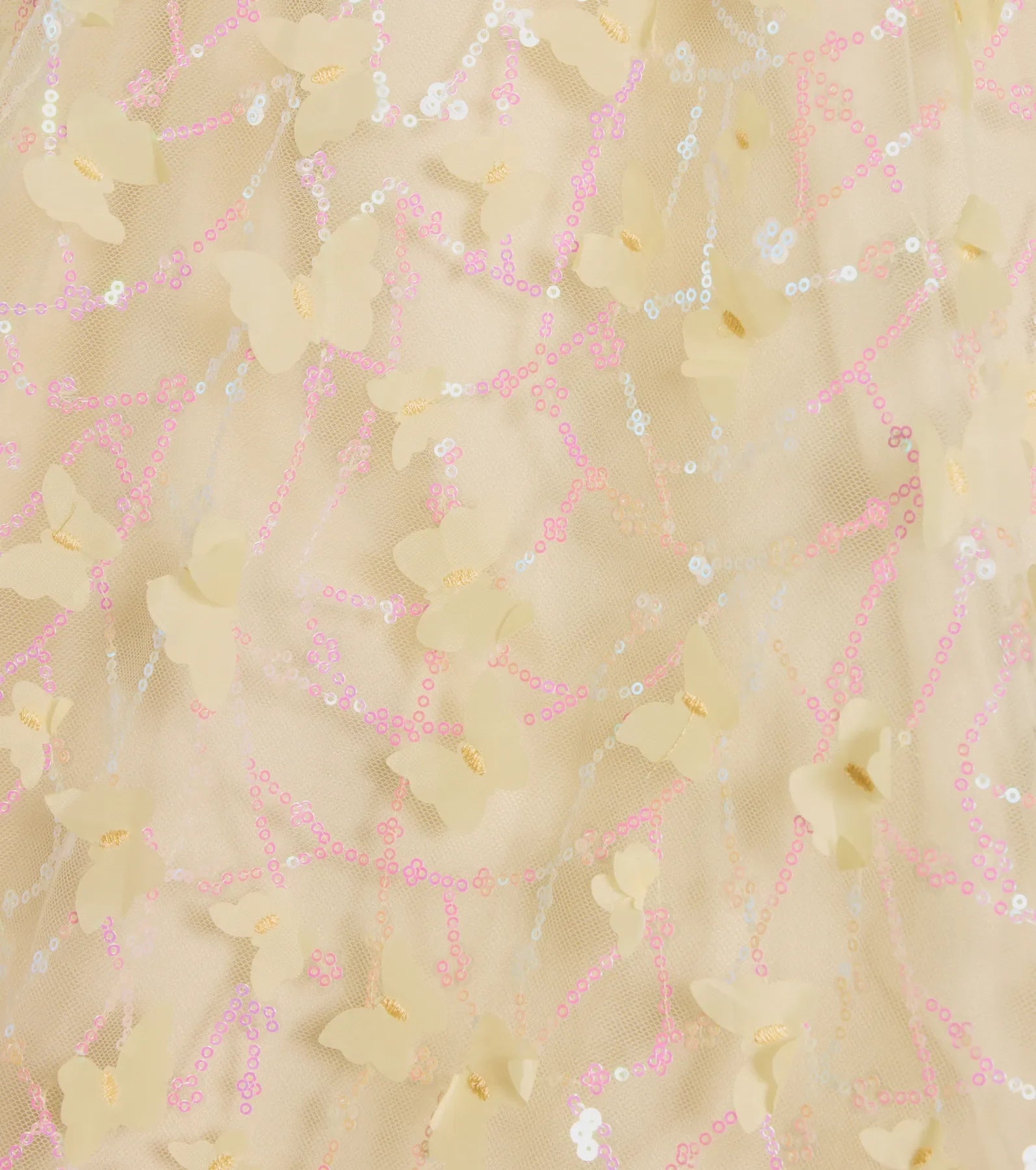 Kallie Butterfly Mesh A-Line Ball Gown