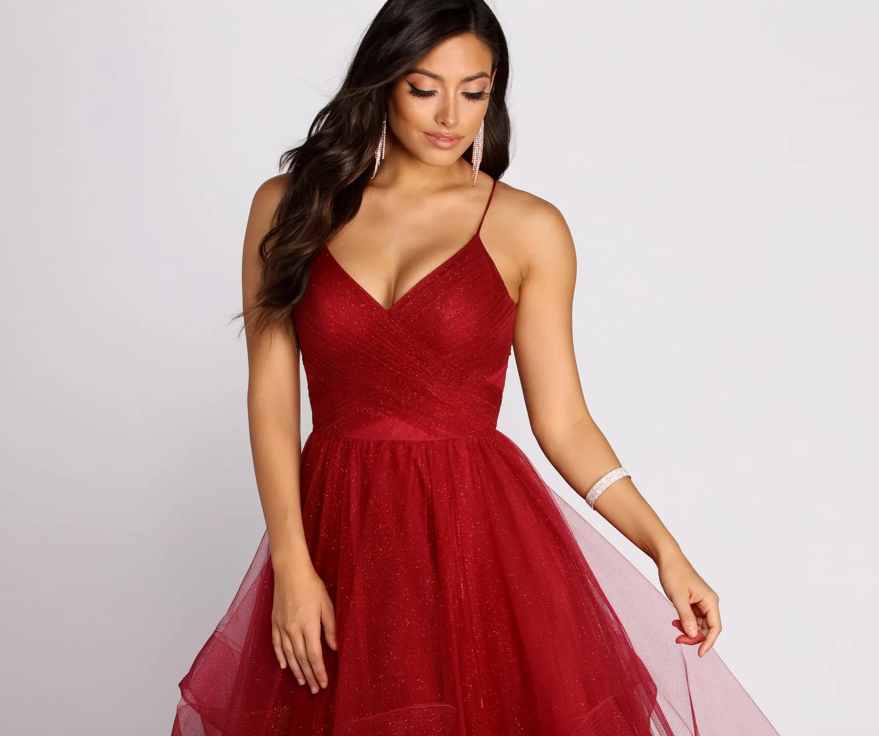 Marianne Tulle Glitter Ball Gown