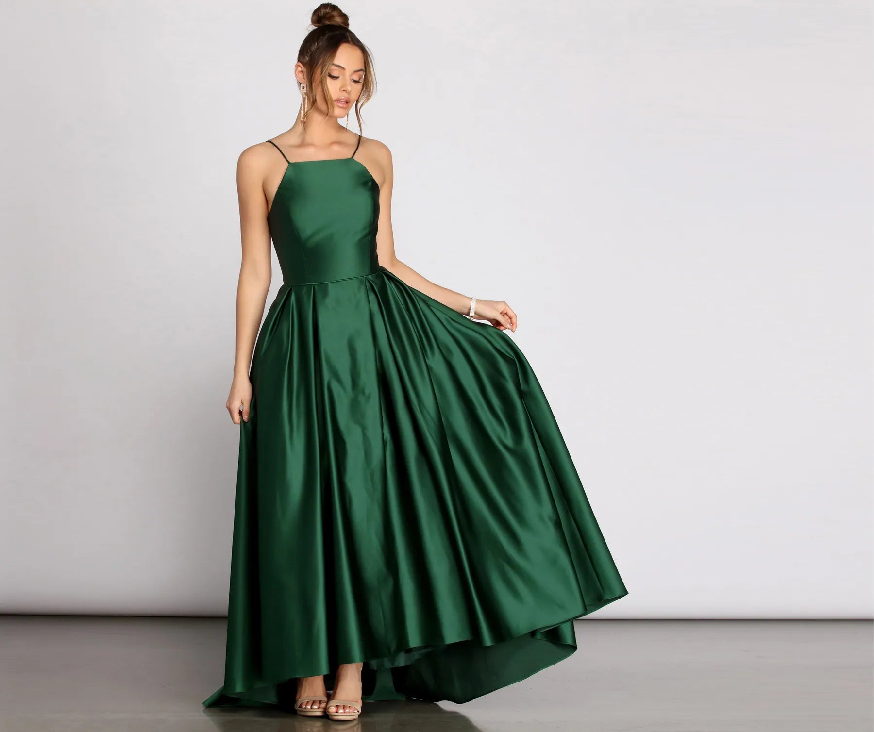 Harper Formal Satin Ball Gown