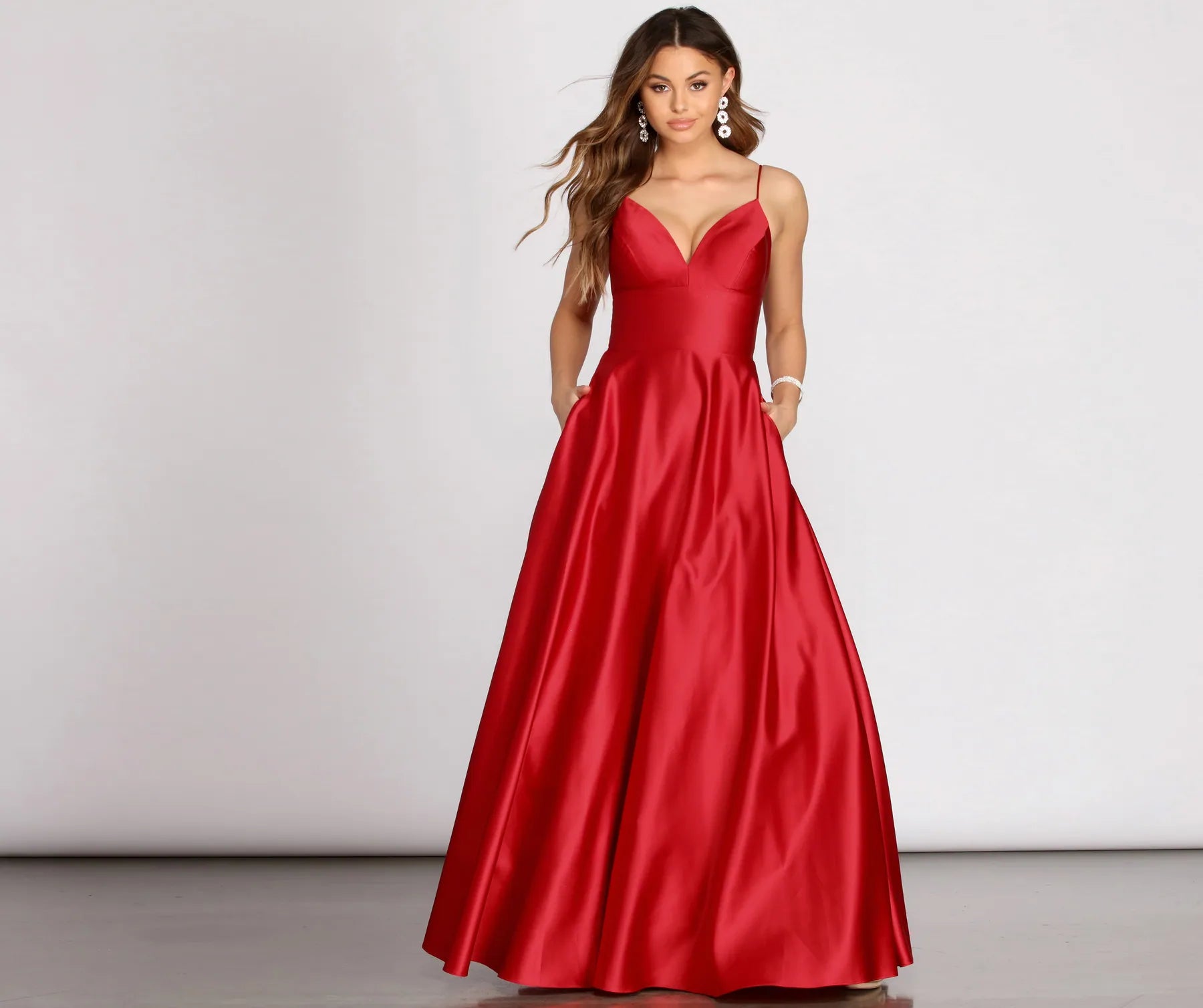 Mary-Kate Satin Ball Gown