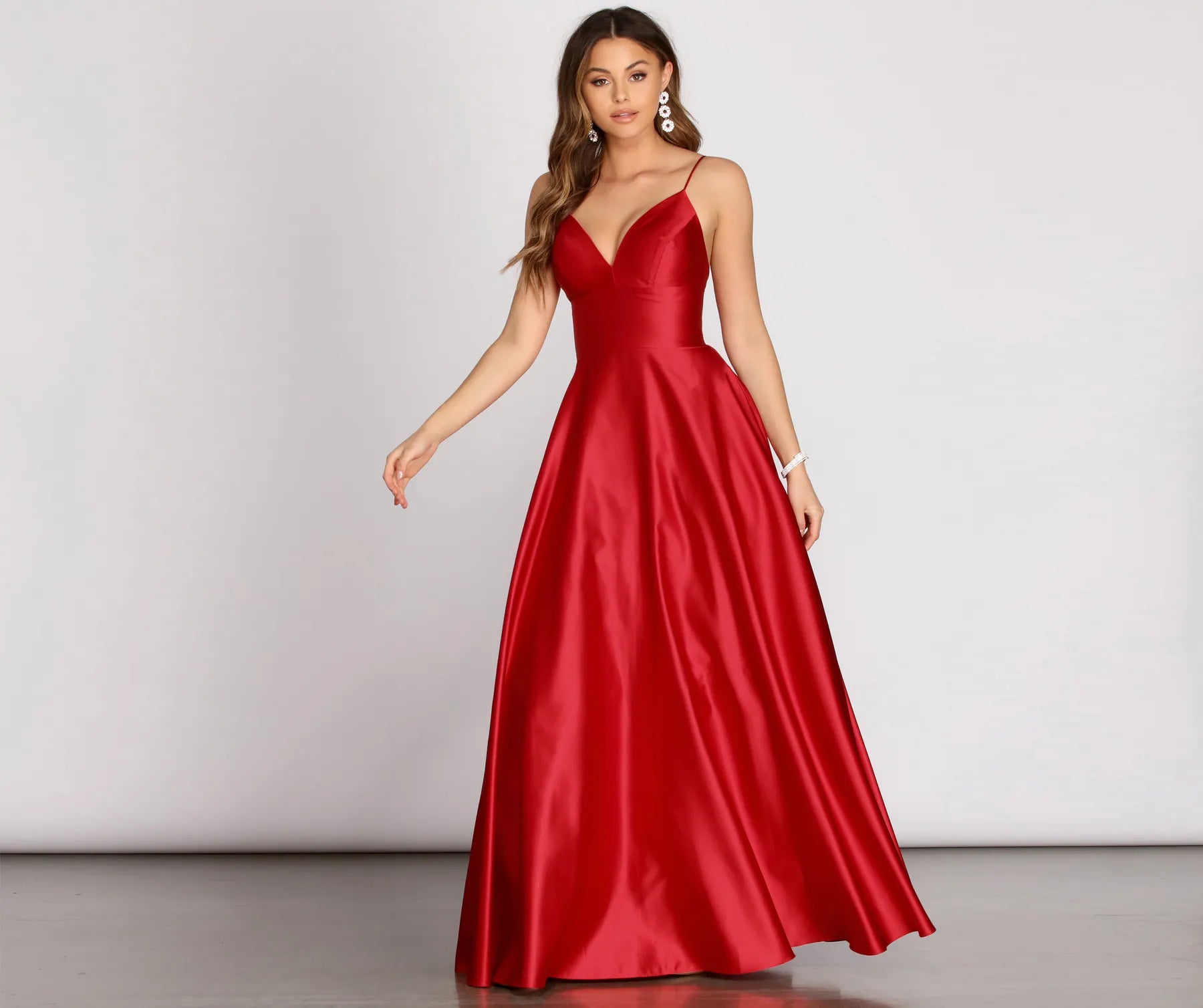 Mary-Kate Satin Ball Gown