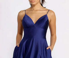 Mary-Kate Satin Ball Gown