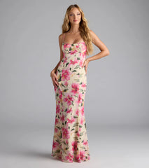 Vacay Beauty Strappy Back Floral Maxi Dress