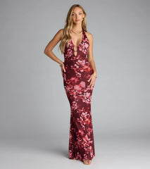 Own the Bloom Floral Strappy Halter Maxi