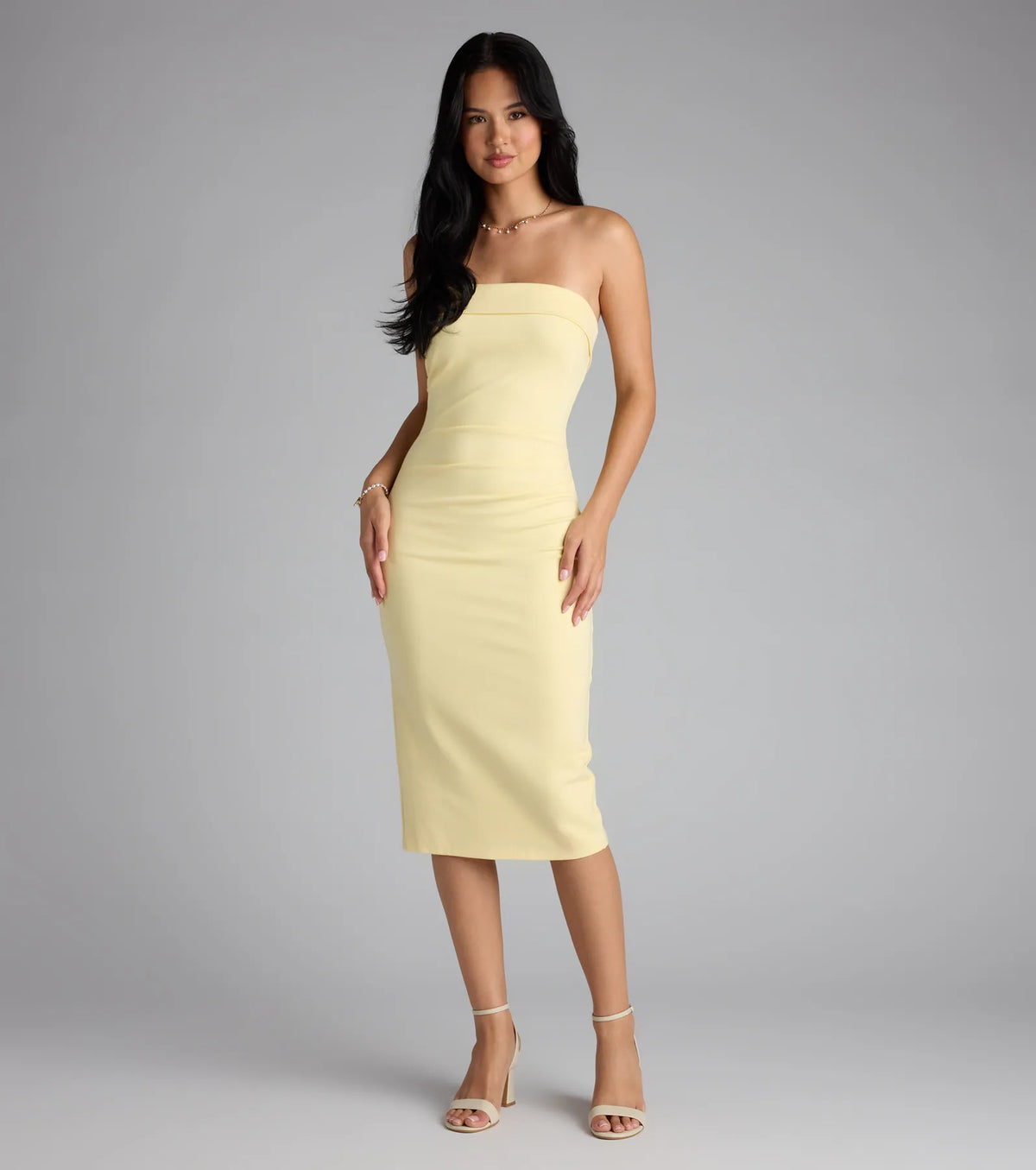 Simply Fab Ponte Knit Midi Tube Dress