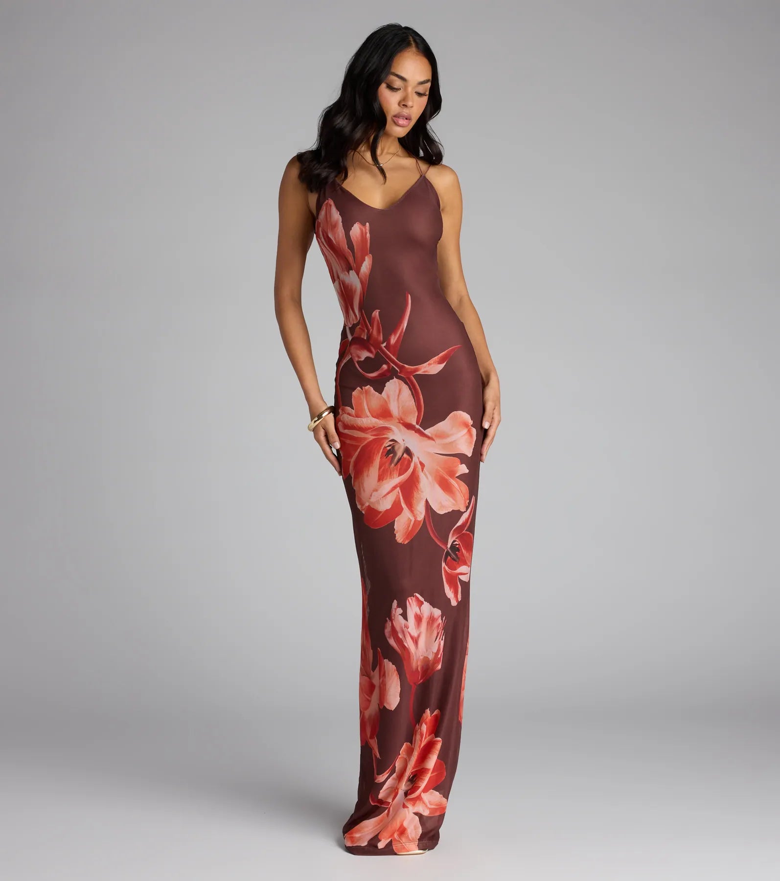 She's A Wildflower Strappy Back Maxi Dress
