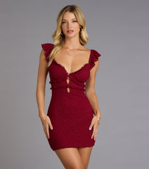 Sweet And Sultry Lace Mini Dress