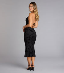 Secret Garden Backless Midi Dress